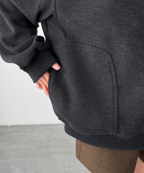 CANAL JEAN(キャナルジーン)の「choice_cnl/PAELEE 裏ボアスタンドカラーブルゾン(その他アウター・レディース・チャコールグレー・LARGE/MEDIUM)」の12枚目の写真