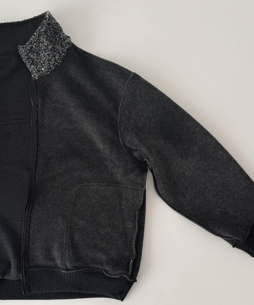 CANAL JEAN(キャナルジーン)の「choice_cnl/PAELEE 裏ボアスタンドカラーブルゾン(その他アウター・レディース・チャコールグレー・LARGE/MEDIUM)」の13枚目の写真