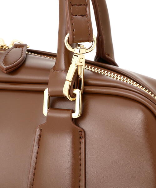 FREE'S MART（フリーズマート）の「◆２ＷＡＹスクエアバッグ（ハンドバッグ・レディース・ブラウン/ブラック・ﾌﾘ-）」の12枚目の写真