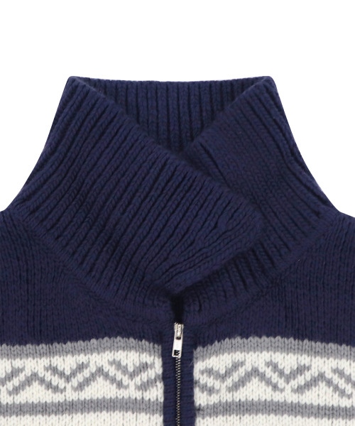 ROCKCAKE(ロックケーキ)の「Flower Cowichan Cardigan - Navy(カーディガン/ボレロ・レディース・その他・SMALL)」の5枚目の写真