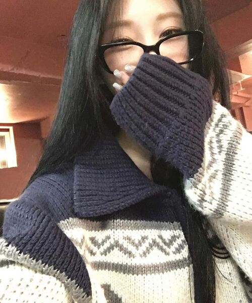 ROCKCAKE(ロックケーキ)の「Flower Cowichan Cardigan - Navy(カーディガン/ボレロ・レディース・その他・SMALL)」の16枚目の写真
