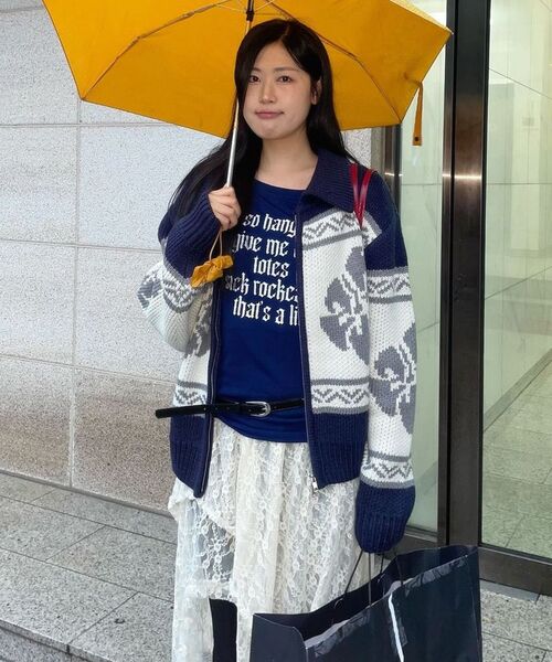 ROCKCAKE(ロックケーキ)の「Flower Cowichan Cardigan - Navy(カーディガン/ボレロ・レディース・その他・SMALL)」の22枚目の写真