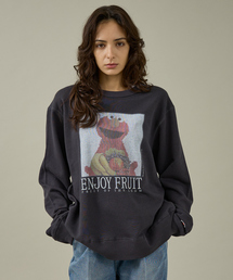 【FRUIT OF THE LOOM】ロングスリーブ甘編み裏毛3/ELMO/ユニセックス【WEB限定】【予約】