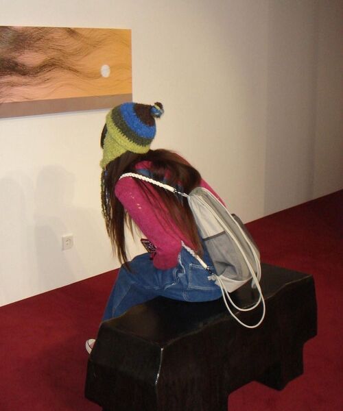 FLAREUP（フレアアップ）の「Wave Handmade Gym Sack - Sky Gray (FL-724)（バックパック/リュック・レディース・スカイブルー・FREE）」の8枚目の写真