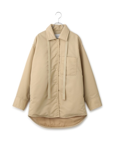 サステナブル】ボンバーツイルパデットシャツブルゾン/撥水（ブルゾン