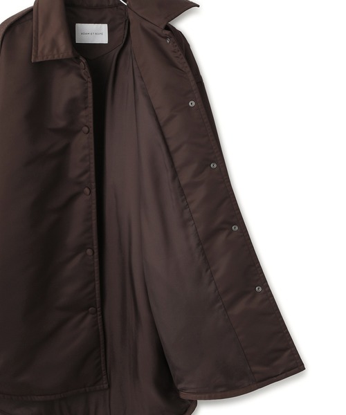 セール】【サステナブル】ボンバーツイルパデットシャツブルゾン/撥水