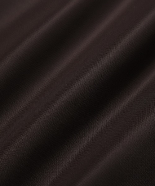 ADAM ET ROPE'（アダムエロペ）の「【サステナブル】ボンバーツイルパデットシャツブルゾン/撥水（ブルゾン・レディース・ベージュ/ダークブラウン・FREE）」の9枚目の写真