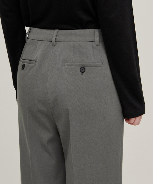 MUSINSA STANDARD WOMAN（ムシンサスタンダードウーマン）の「レディースワイド隠しバンディングスラックス[ウォームグレー]（スラックス・レディース・その他・34/32/30/31/24/25/26/27/28/29）」の7枚目の写真