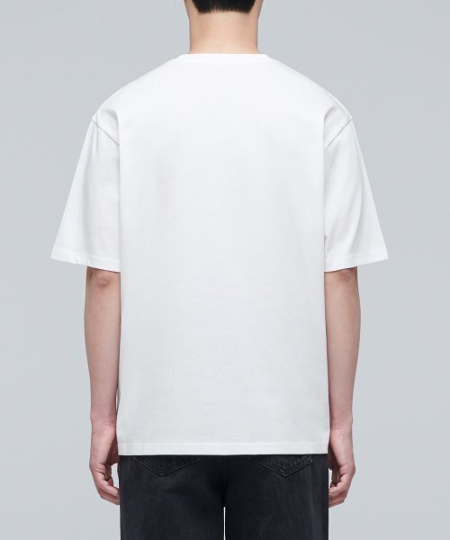 MUSINSA STANDARD（ムシンサスタンダード）の「スーピマリラックスドクルーネックTシャツ[クリーム]（Tシャツ/カットソー・メンズ・その他・SMALL/MEDIUM/LARGE/X-LARGE/XXX-LARGE）」の3枚目の写真