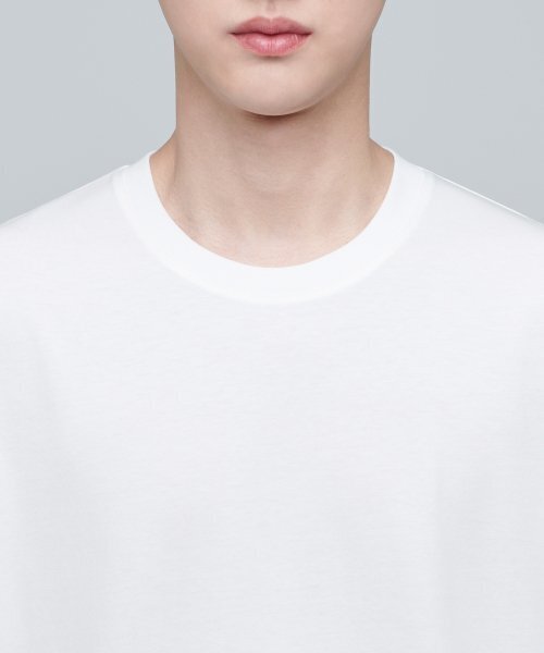MUSINSA STANDARD（ムシンサスタンダード）の「スーピマリラックスドクルーネックTシャツ[クリーム]（Tシャツ/カットソー・メンズ・その他・SMALL/MEDIUM/LARGE/X-LARGE/XXX-LARGE）」の4枚目の写真