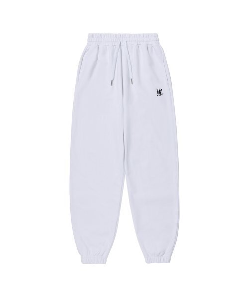 WOOALONG(ウアロン)の「Signature jogger pants_WHITE(スウェットパンツ・レディース・ホワイト・SMALL/MEDIUM/LARGE)」の1枚目の写真