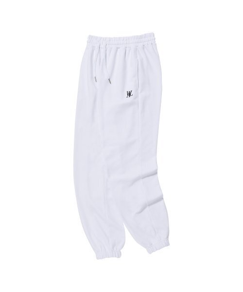 WOOALONG(ウアロン)の「Signature jogger pants_WHITE(スウェットパンツ・レディース・ホワイト・SMALL/MEDIUM/LARGE)」の2枚目の写真