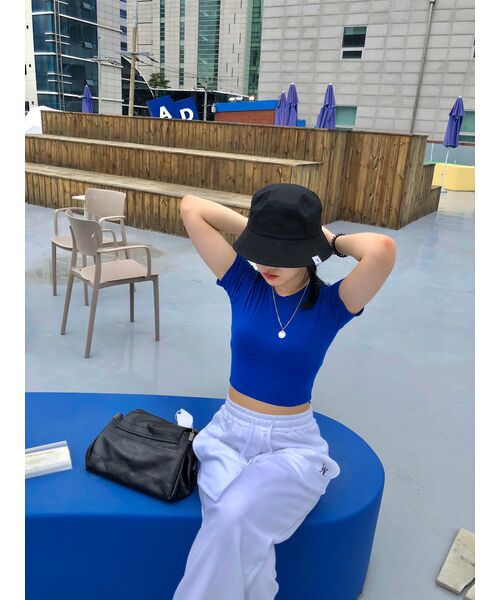 WOOALONG(ウアロン)の「Signature jogger pants_WHITE(スウェットパンツ・レディース・ホワイト・SMALL/MEDIUM/LARGE)」の9枚目の写真