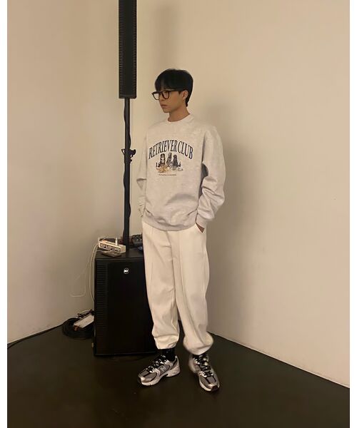 WOOALONG(ウアロン)の「Signature jogger pants_WHITE(スウェットパンツ・レディース・ホワイト・SMALL/MEDIUM/LARGE)」の12枚目の写真