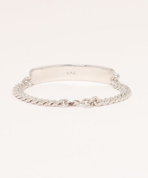 A.P.C.（アーペーセー）の「GOURMETTE DARWIN（ブレスレット・メンズ・シルバー・M）」の2枚目の写真
