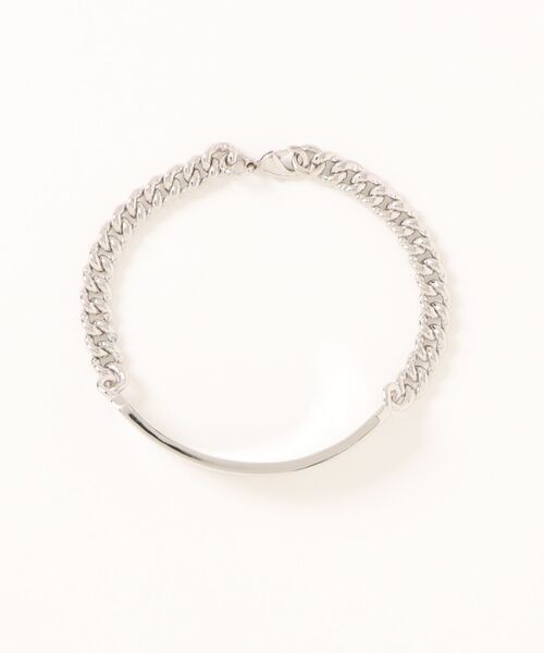 A.P.C.（アーペーセー）の「GOURMETTE DARWIN（ブレスレット・メンズ・シルバー・M）」の3枚目の写真