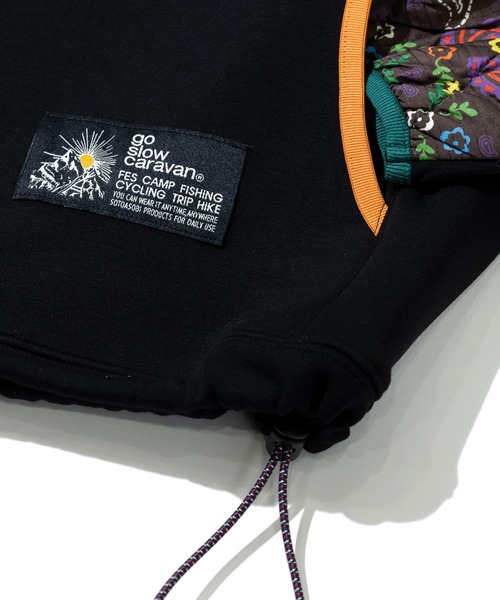 go slow caravan(ゴースローキャラバン)の「セパレート中綿キルティング スタンドカラー ダンボールニット プルオーバー(スウェット・メンズ・グレー系その他/その他1・MEDIUM/LARGE/X-LARGE/SMALL)」の6枚目の写真