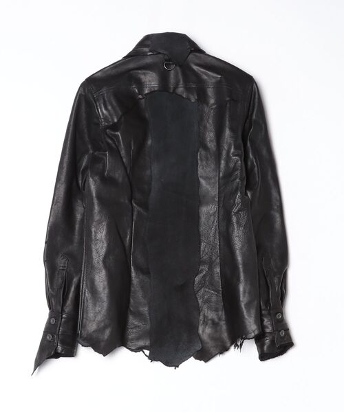 Yasuyuki Ishii(ヤスユキイシイ)の「Yasuyuki Ishii/ヤスユキイシイ/Leather Shirts(シャツ/ブラウス・メンズ・ブラック・46)」の2枚目の写真