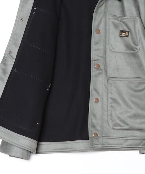 RVCA（ルーカ）の「ルーカ RVCA ECO SUEDE JKT サーフ ジャケット（ブルゾン・メンズ・アーミー/ブラック・M/L）」の4枚目の写真