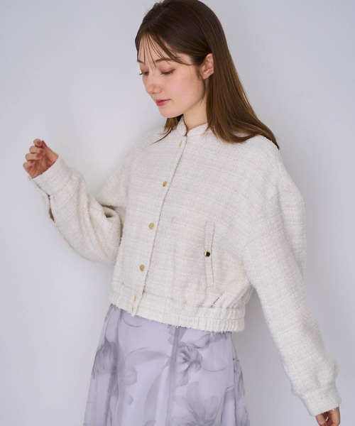 NOELA(ノエラ)の「ツイードショートブルゾン(ブルゾン・レディース・ブラック/オフホワイト・S/M)」の13枚目の写真