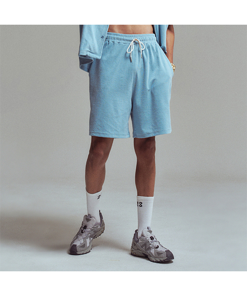 ERER(エルエル)の「メンズ タオルショーツ スカイブルー(その他パンツ・レディース・スカイブルー・2/3/4)」の1枚目の写真