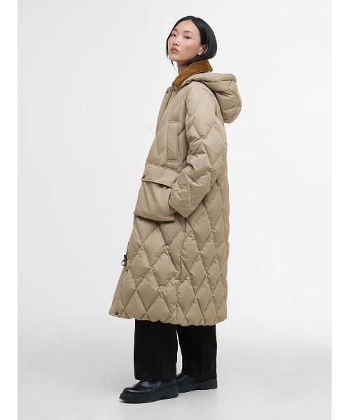 Yasminキルティング ダウン ジャケット ロング（レディース）（ダウン