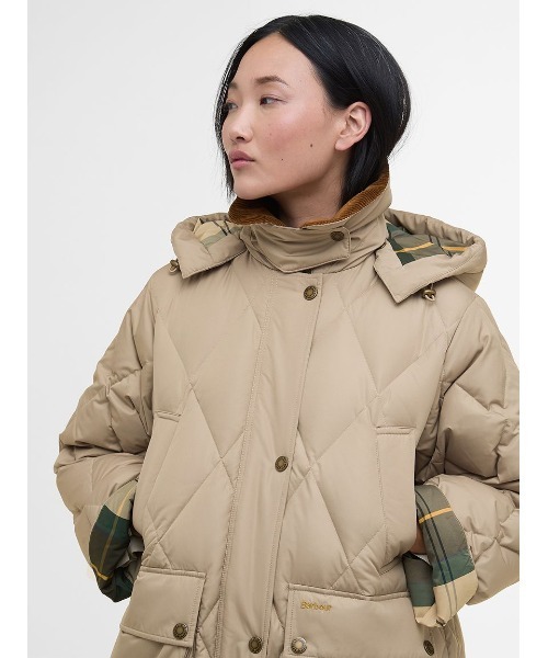 Yasminキルティング ダウン ジャケット ロング（レディース）（ダウン