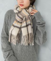 URBAN RESEARCH ROSSO WOMEN | カシミヤチェックストール(ストール/ショール)