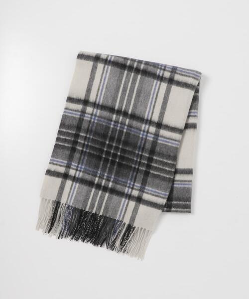 URBAN RESEARCH ROSSO WOMEN（アーバンリサーチ　ロッソ）の「カシミヤチェックストール（ストール/ショール・レディース・ベージュ系その他/ブラック系その他・FREE）」の5枚目の写真