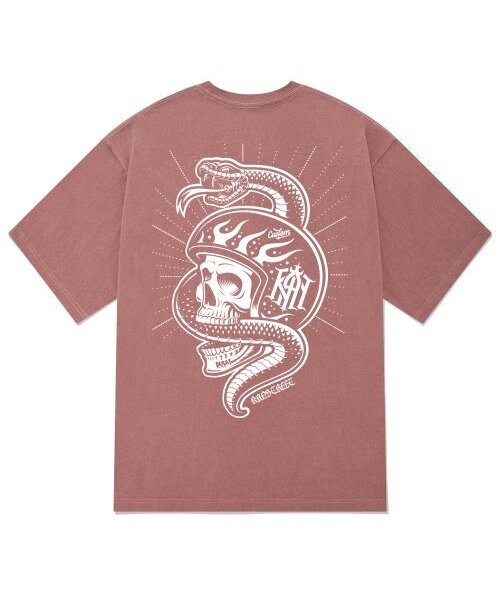 KAN6312(カン6312)の「KTPP0187 ホットロードピグメント半袖Tシャツ - ピンク(Tシャツ/カットソー・メンズ・その他・LARGE/MEDIUM/X-LARGE)」の1枚目の写真