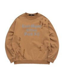 LMC DISTRESSED EDGE F ALL SWEATSHIRT camel