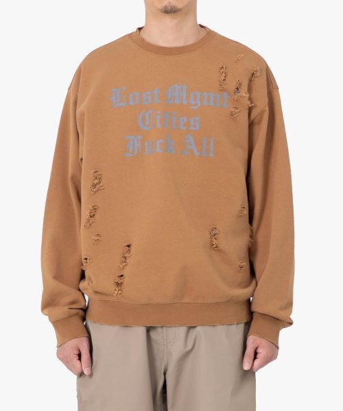 LMCの「LMC DISTRESSED EDGE F ALL SWEATSHIRT camel(スウェット・レディース・その他・LARGE/MEDIUM/SMALL/X-LARGE)」の2枚目の写真