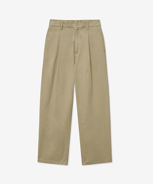 LADY VOLUME（レディーボリューム）の「[ALL-SEASON] PINTUCK COTTON STRAIGHT PANTS_BEIGE（その他パンツ・レディース・その他・SMALL/MEDIUM）」の2枚目の写真