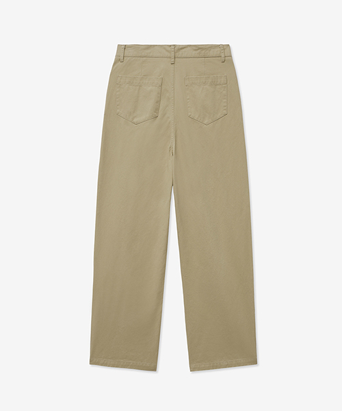 LADY VOLUME（レディーボリューム）の「[ALL-SEASON] PINTUCK COTTON STRAIGHT PANTS_BEIGE（その他パンツ・レディース・その他・SMALL/MEDIUM）」の3枚目の写真