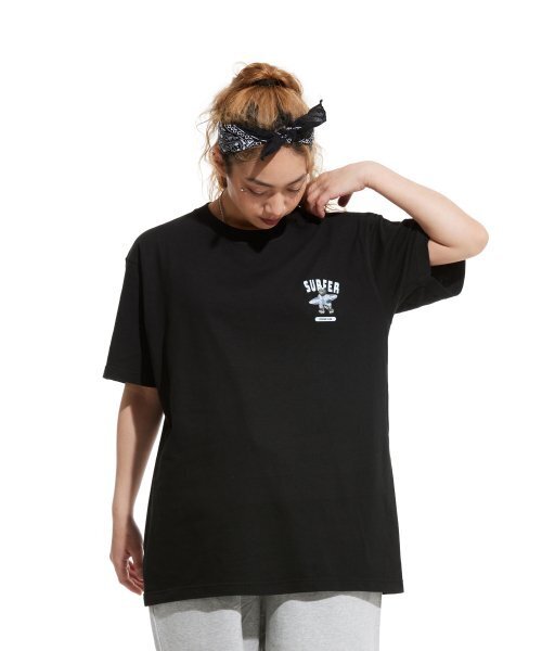 CREAM SODA LAB(クリームソーダラボ)の「LABグレーサーファースモールロゴ半袖Tシャツブラックホワイト(Tシャツ/カットソー・メンズ・その他・LARGE/MEDIUM/X-LARGE/XX-LARGE)」の7枚目の写真