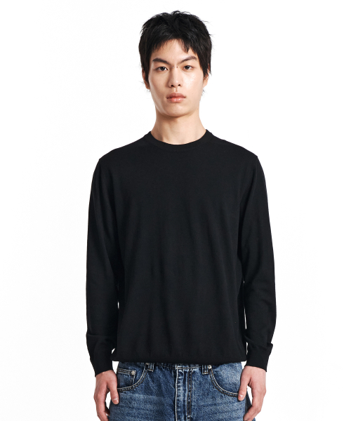 KICHUL(キチョル)の「Core Layer Knit Top (Black)(ニット/セーター・メンズ・その他・MEDIUM/SMALL/LARGE)」の1枚目の写真
