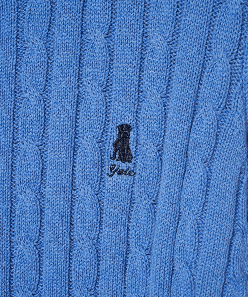 YALE（イェール）の「ウィメンズケーブルラウンドニット_ライトブルー（ニット/セーター・レディース・その他・SMALL/MEDIUM/LARGE）」の6枚目の写真