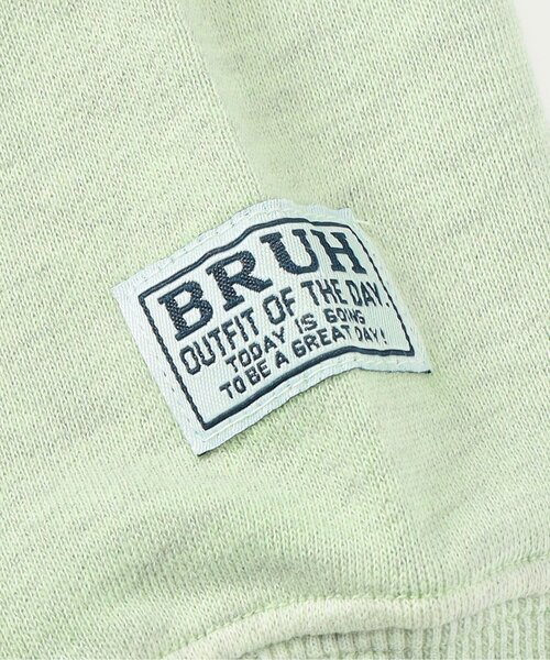F.O.KIDS（エフオーキッズ）の「BRUH ロゴプルオーバー_ジュニア対応（スウェット・キッズ・チャコール/ミント/ピンク・100/110/120/130/140/150/160）」の17枚目の写真