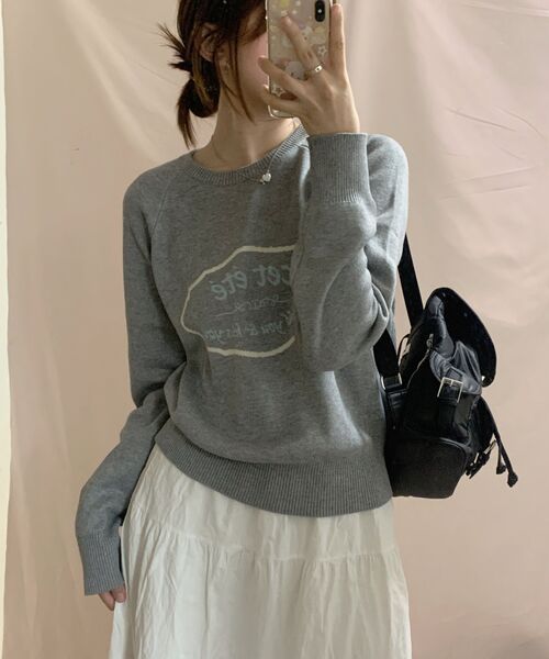 cet ete(セテテ)の「フランクサインボードカシミヤニット_グレー(ニット/セーター・レディース・その他・FREE)」の12枚目の写真