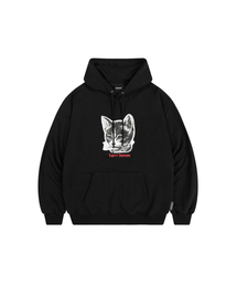 STERN CAT HOODIE (BLACK)