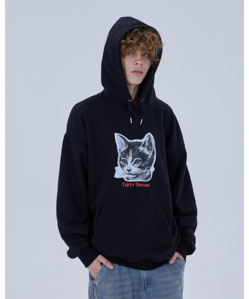 DYSFUNCT(ディスファンクト)の「STERN CAT HOODIE (BLACK)(パーカー・メンズ・その他・LARGE/MEDIUM)」の5枚目の写真