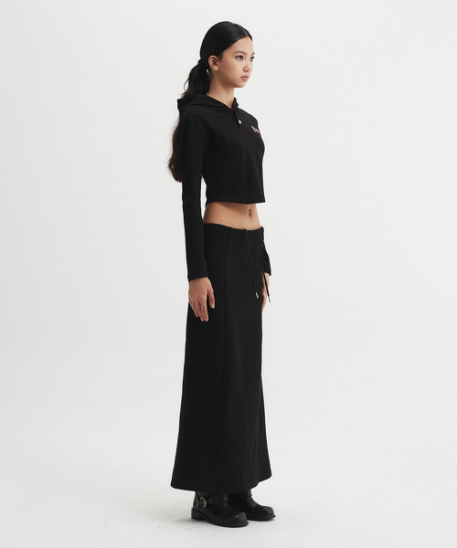 DNSR WOMEN（ディーエヌエスアールウーマン）の「アイラブクロップフーディブラック（パーカー・レディース・その他・SMALL/MEDIUM）」の3枚目の写真