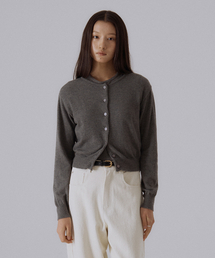 Ever wool knit cardigan (GREY)