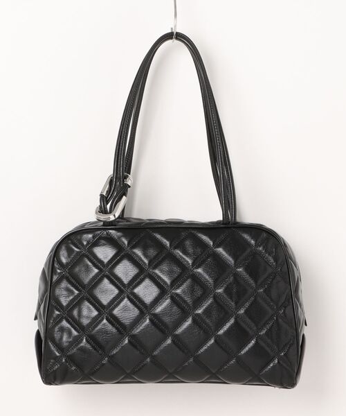 MARC JACOBS（マークジェイコブス）の「THE QUILTED LEATHER DUAL BAG SATCHEL/ザ キルテッド レザー デュアル バッグ サッチェル（ショルダーバッグ・レディース・ブラック/プラム・ONE SIZE）」の13枚目の写真