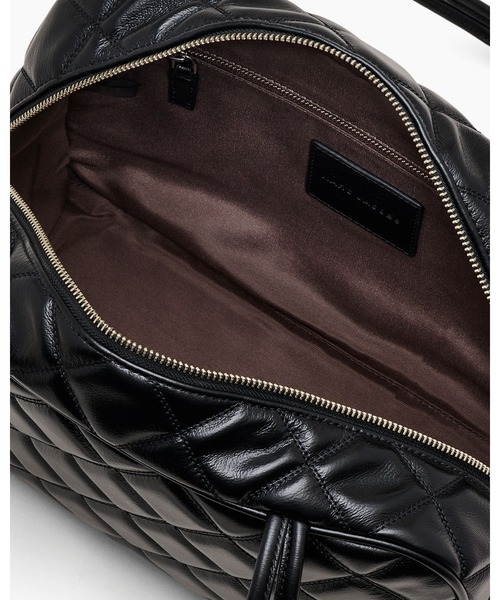 MARC JACOBS（マークジェイコブス）の「THE QUILTED LEATHER DUAL BAG SATCHEL/ザ キルテッド レザー デュアル バッグ サッチェル（ショルダーバッグ・レディース・ブラック/プラム・ONE SIZE）」の5枚目の写真