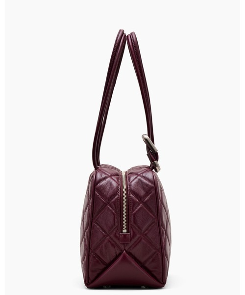 MARC JACOBS（マークジェイコブス）の「THE QUILTED LEATHER DUAL BAG SATCHEL/ザ キルテッド レザー デュアル バッグ サッチェル（ショルダーバッグ・レディース・ブラック/プラム・ONE SIZE）」の11枚目の写真