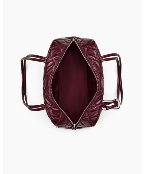 MARC JACOBS（マークジェイコブス）の「THE QUILTED LEATHER DUAL BAG SATCHEL/ザ キルテッド レザー デュアル バッグ サッチェル（ショルダーバッグ・レディース・ブラック/プラム・ONE SIZE）」の12枚目の写真