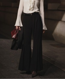 anuansブラックM バックサテンタイトスカート（スカート）｜anuans（アニュアンス）の