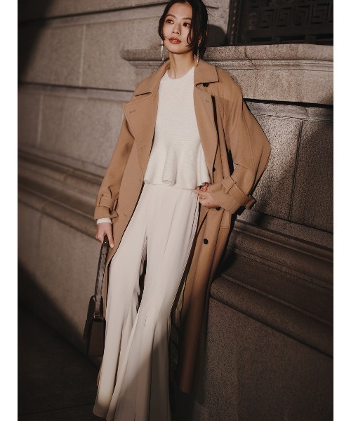 anuans(アニュアンス)の「トリアセバックサテンフレアパンツ(その他パンツ・レディース・ピンク系その他/ブラック/ホワイト系その他・M/S)」の15枚目の写真