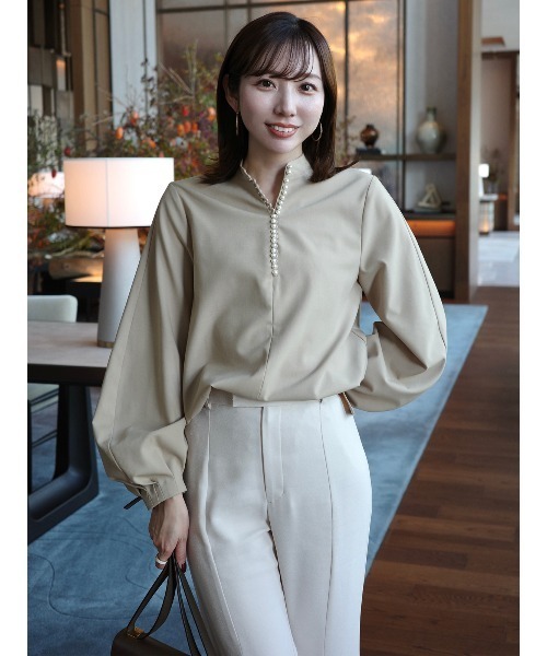 anuans(アニュアンス)の「トリアセバックサテンフレアパンツ(その他パンツ・レディース・ピンク系その他/ブラック/ホワイト系その他・M/S)」の21枚目の写真